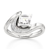 Thumbnail Image 1 of J'Lure Carre Step-Cut Lab-Created Diamond Engagement Ring 1 ct tw 18K White Gold