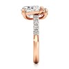 Thumbnail Image 3 of J'Lure Shield Step-Cut Two-Stone Lab-Grown Diamond Engagement Ring 3-3/8 ct tw 18K Rose Gold