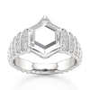 Thumbnail Image 1 of J'Lure Hexagon Portrait-Cut Lab-Created Diamond Engagement Ring 2-1/3 ct tw 18K White Gold