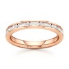 Thumbnail Image 1 of J'Lure Baguette & Round-Cut Lab-Created Diamond Wedding Band 3/8 ct tw 18K Rose Gold