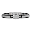 Thumbnail Image 3 of Baraka Men's Black Diamond Bar Link Bracelet 1/20 ct tw Stainless Steel, Black Ion Plating & 18K Yellow Gold 7.75"
