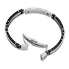 Thumbnail Image 4 of Baraka Men's Black Diamond Bar Link Bracelet 1/20 ct tw Stainless Steel, Black Ion Plating & 18K Yellow Gold 7.75"