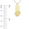 Thumbnail Image 9 of Engravable Sports Number Necklace 10K Yellow Gold 18&quot;