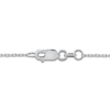 Thumbnail Image 4 of Natural Blue Sapphire & Diamond Halo Necklace 1/5 ct tw 10K White Gold 18"