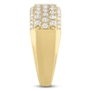 Thumbnail Image 3 of Men's Lab-Grown Diamond Five-Row Wedding Band 1-1/2 ct tw 10K Yellow Gold