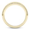 Thumbnail Image 3 of Men's Diamond Ribbed Center Ring 3/8 ct tw 10K Yellow Gold