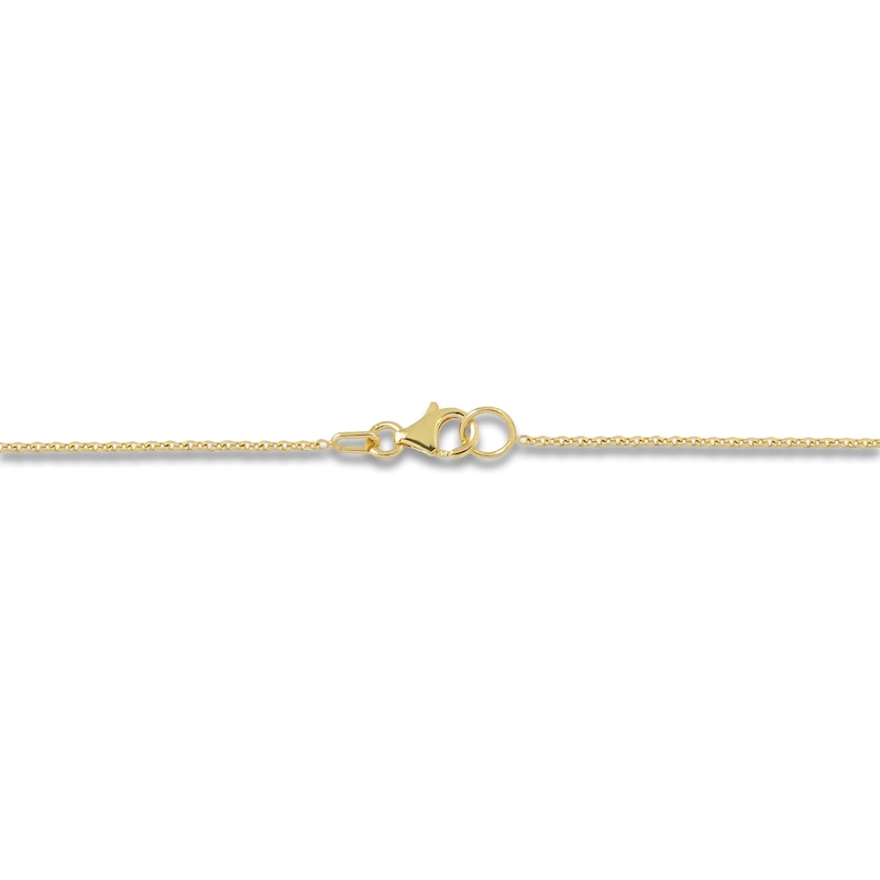 Main Image 3 of Italia D'Oro Diamond-Cut Teardrop Necklace 14K Yellow Gold 18"