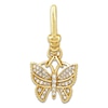 Thumbnail Image 1 of Charm'd by Lulu Frost Diamond Butterfly Charm 1/5 ct tw 24K Yellow Gold-Plated Sterling Silver