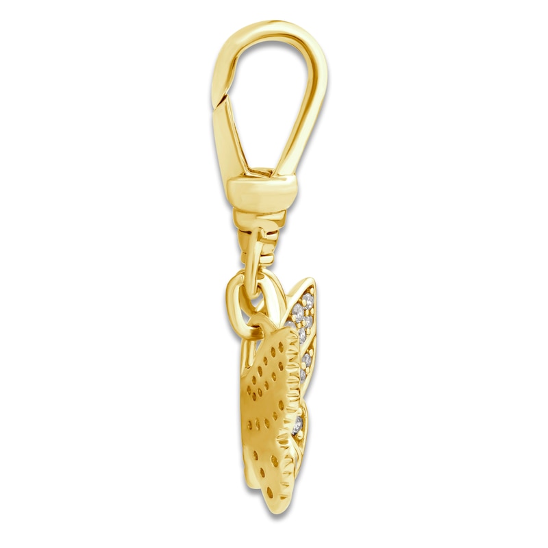 Main Image 2 of Charm'd by Lulu Frost Diamond Butterfly Charm 1/5 ct tw 24K Yellow Gold-Plated Sterling Silver