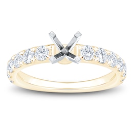 Lab-Grown Diamond Engagement Ring Setting 1 ct tw 14K Yellow Gold
