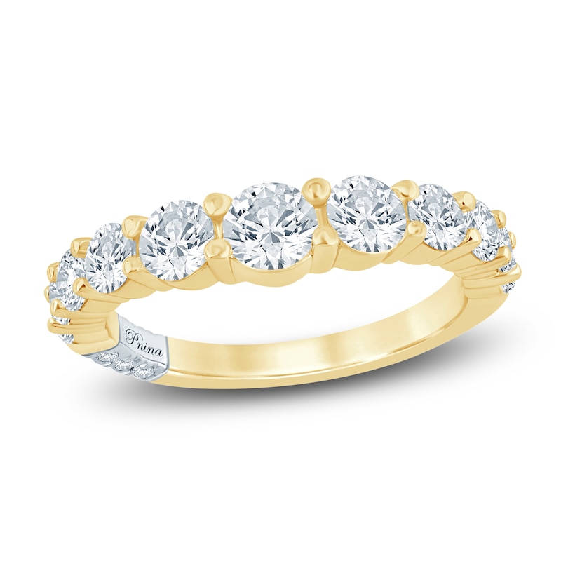 Main Image 1 of Pnina Tornai Lab-Grown Diamond Graduated Anniversary Ring 1-3/4 ct tw 14K Yellow Gold