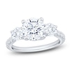 Thumbnail Image 1 of Round-Cut Lab-Grown Diamond Three-Stone Engagement Ring 3 ct tw 14K White Gold