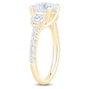 Thumbnail Image 2 of Round-Cut Lab-Grown Diamond Three-Stone Engagement Ring 3 ct tw 14K Yellow Gold