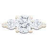 Thumbnail Image 3 of Round-Cut Lab-Grown Diamond Three-Stone Engagement Ring 3 ct tw 14K Yellow Gold