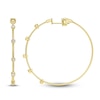 Thumbnail Image 1 of Shy Creation Bezel-Set Diamond Station Hoop Earrings 1/4 ct tw 14K Yellow Gold B22001045V2D1.75