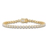 Thumbnail Image 1 of Shy Creation Diamond Tennis Bracelet 1 ct tw 14K Yellow Gold 7"