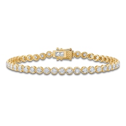 Shy Creation Diamond Tennis Bracelet 1 ct tw 14K Yellow Gold 7" SC55024354