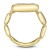 Thumbnail Image 2 of Shy ICON Lumeria Baguette & Round-Cut Multi-Diamond Pillow Wrap Ring 1/2 ct tw 14K Yellow Gold