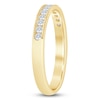 Thumbnail Image 2 of Certified Diamond Channel-Set Milgrain Anniversary Ring 1/4 ct tw 14K Yellow Gold