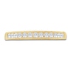 Thumbnail Image 3 of Certified Diamond Channel-Set Milgrain Anniversary Ring 1/4 ct tw 14K Yellow Gold