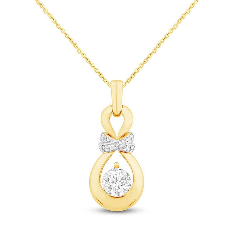 Main Image 1 of Captivate Diamond Necklace 2-1/4 ct tw 14K Two-Tone Gold 18"