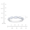 Thumbnail Image 4 of Marquise-Cut Lab-Grown Diamond Five-Stone Anniversary Ring 1 ct tw 14K White Gold