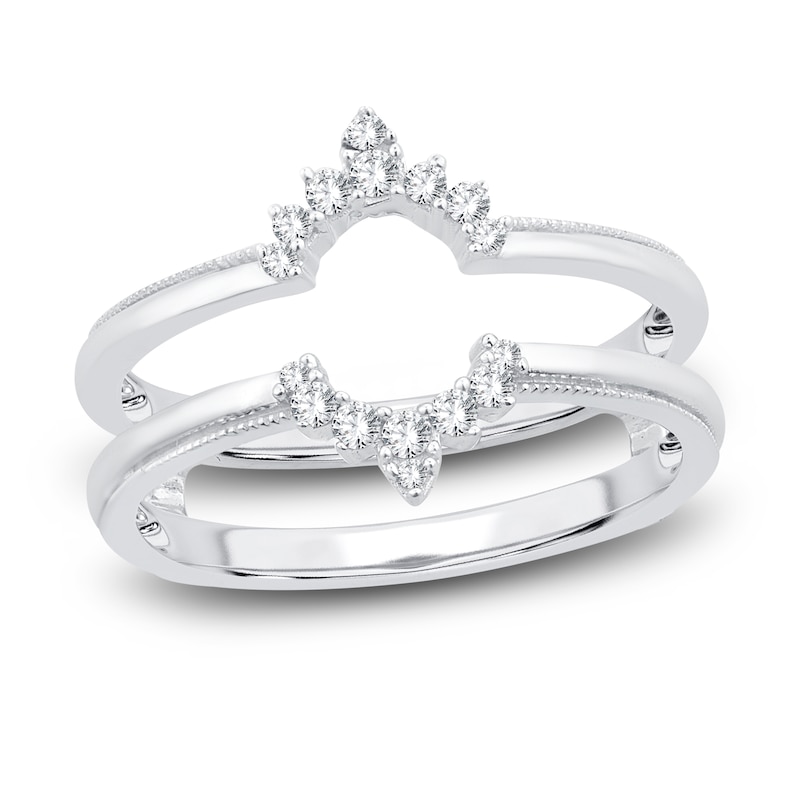 Main Image 1 of Diamond Enhancer Ring 1/6 ct tw Round 14K White Gold