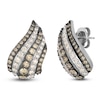 Thumbnail Image 2 of Le Vian Diamond Curved Stud Earrings 1-1/4 ct tw 14K Vanilla Gold
