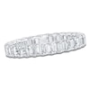 Thumbnail Image 1 of Certified Emerald-Cut Diamond Eternity Band 2 to 2-3/8 ct tw Platinum