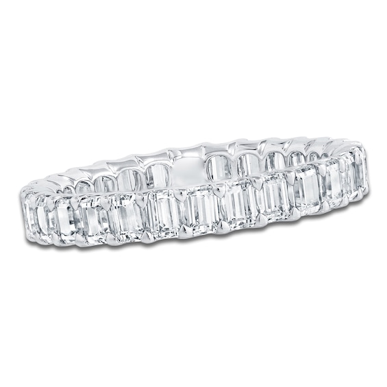 Chosen Certified Emerald-Cut Diamond Eternity Band 2 to 2-3/8 ct tw Platinum