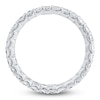 Thumbnail Image 2 of Certified Emerald-Cut Diamond Eternity Band 2 to 2-3/8 ct tw Platinum