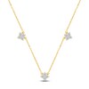 Thumbnail Image 1 of Jared Signature Lab-Grown Diamond Flower Station Necklace 1/2 ct tw 14K Yellow Gold 18"