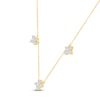 Thumbnail Image 2 of Jared Signature Lab-Grown Diamond Flower Station Necklace 1/2 ct tw 14K Yellow Gold 18"