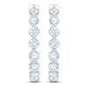 Thumbnail Image 2 of Jared Signature Lab-Grown Diamond Inside-Out Hoop Earrings 2 ct tw 14K White Gold
