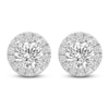 Thumbnail Image 1 of Jared Signature Lab-Grown Diamond Halo Stud Earrings 1 ct tw 14K White Gold