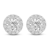 Thumbnail Image 2 of Jared Signature Lab-Grown Diamond Halo Stud Earrings 1 ct tw 14K White Gold