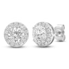 Thumbnail Image 3 of Jared Signature Lab-Grown Diamond Halo Stud Earrings 1 ct tw 14K White Gold