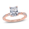 Thumbnail Image 1 of Certified Radiant-Cut Lab-Grown Diamond Engagement Ring 1-3/4 ct tw 14K Rose Gold