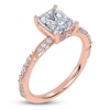 Thumbnail Image 2 of Certified Radiant-Cut Lab-Grown Diamond Engagement Ring 1-3/4 ct tw 14K Rose Gold