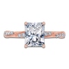 Thumbnail Image 3 of Certified Radiant-Cut Lab-Grown Diamond Engagement Ring 1-3/4 ct tw 14K Rose Gold