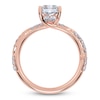 Thumbnail Image 4 of Certified Radiant-Cut Lab-Grown Diamond Engagement Ring 1-3/4 ct tw 14K Rose Gold