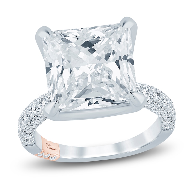 Main Image 1 of Pnina Tornai Certified Princess-Cut Lab-Grown Diamond Engagement Ring 11-1/2 ct tw 14K White Gold
