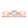 Thumbnail Image 3 of Diamond Solitaire Concave Engagement Ring 1/2 ct tw Round 14K Rose Gold (I2/I)