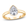 Thumbnail Image 1 of Diamond Solitaire Engagement Ring 2 ct tw Bezel-Set Pear-cut 14K Yellow Gold (I2/I)