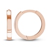 Thumbnail Image 1 of Polished Square Huggie Earrings 14K Rose Gold 12.35mm