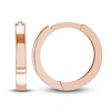 Thumbnail Image 2 of Polished Square Huggie Earrings 14K Rose Gold 12.35mm