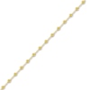 Thumbnail Image 2 of Diamond-Cut Beaded Station Bracelet 14K Yellow Gold 7.5" Adj
