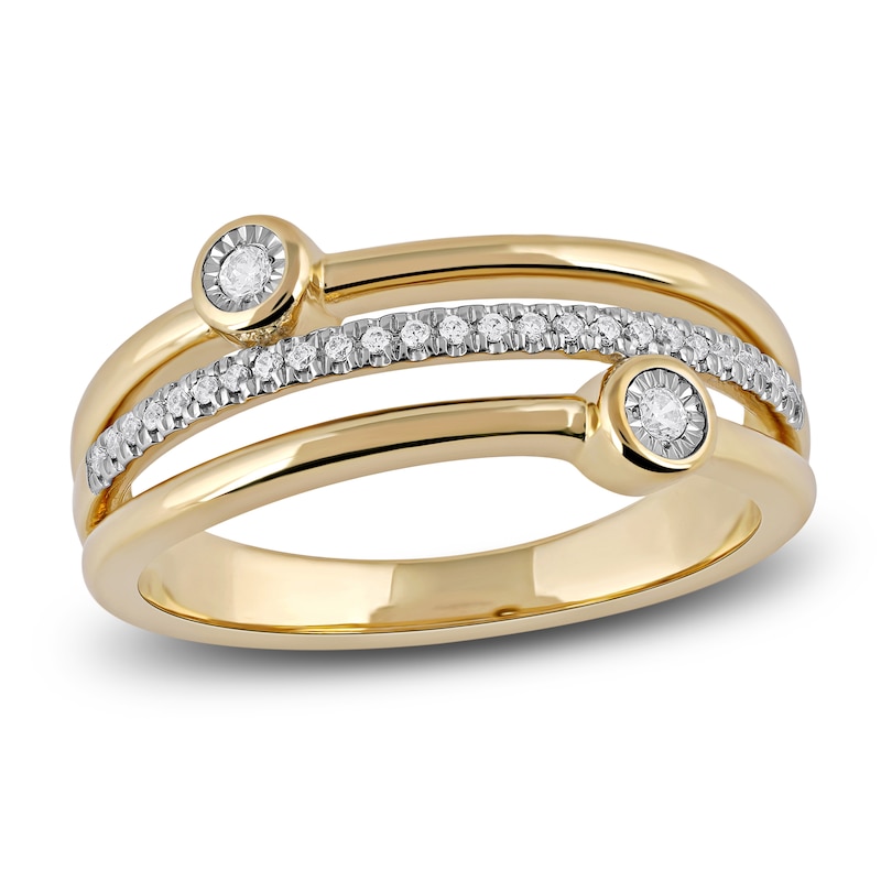Main Image 1 of Diamond Stackable Ring 1/8 ct tw Round 14K Yellow Gold