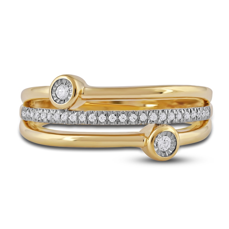 Main Image 3 of Diamond Stackable Ring 1/8 ct tw Round 14K Yellow Gold