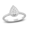 Thumbnail Image 1 of Diamond Engagement Ring 3/8 ct tw Round 14K White Gold